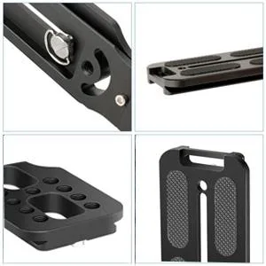 DSLR Camera L Bracket Vertical Horizontal Switching Tripod Quick Release Plate Compatible with Canon Nikon Sony DJI Osmo Ronin Zhiyun Stabilizer Tripod Monopod - product information 4