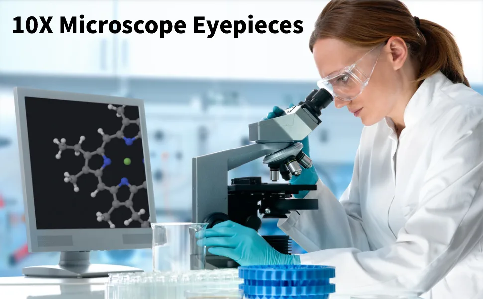 10X Microscope Eyepieces Accessories for Optical Microscope Eyepieces Biological Microscopes Lens Adapters for Microscopes - Microscope Eyepieces