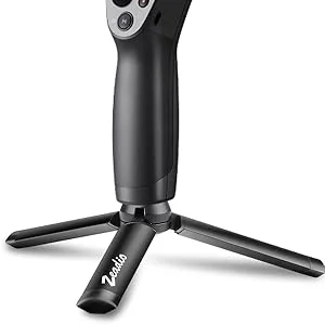 Zeadio Metal Mini Tripod, Desktop Tabletop Stand Compact Tripod for Smooth 4, Osmo Mobile, Vimble 2, Gimbal Handle Grip Stabilizer and All Cameras - zeadio tripod gimbal