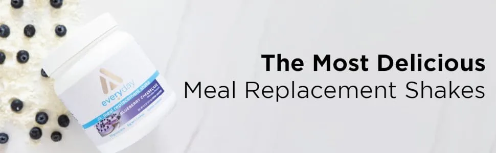 TransformHQ Meal Replacement Shake Powder 7 Servings (Blueberry Cheesecake) - Gluten Free, Non-GMO - Transform HQ MRS Banner Image