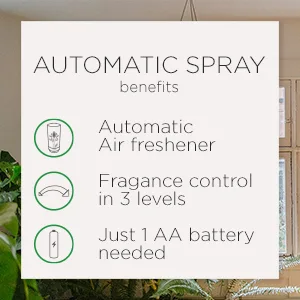 Air Wick Automatic Air Freshener Spray Refill, Fresh Linen, 3ct, Essential Oils, Odor Neutralization - Benefits