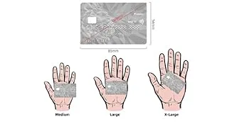 akgk Nitrile Gloves, 100 Pcs Disposable Black Nitrile Gloves 4 Mil Large Large (Pack of 100) Black - hand width