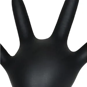akgk Nitrile Gloves, 100 Pcs Disposable Black Nitrile Gloves 4 Mil Large Large (Pack of 100) Black - High Quality