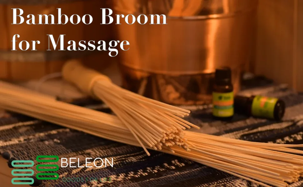 Massage Bamboo Sauna Stick - Wood Therapy Massage Body Tool - Fitness Manual Massage Clatter Stick - bamboo broom