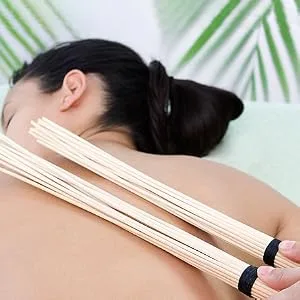 Massage Bamboo Sauna Stick - Wood Therapy Massage Body Tool - Fitness Manual Massage Clatter Stick - bamboo massage