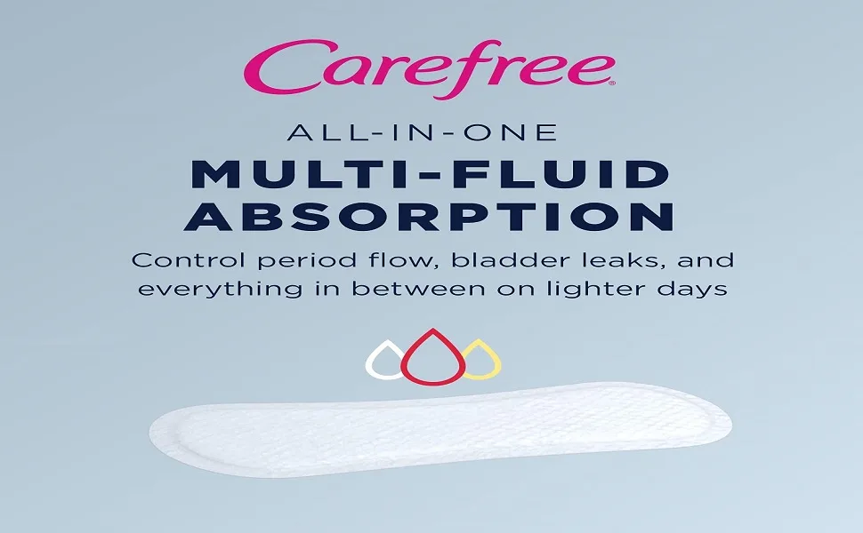 Carefree Acti-Fresh Thong Panty Liner Unscented, Regular, 49ct (Pack of 4) - product information 1