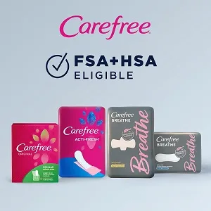 Carefree Acti-Fresh Thong Panty Liner Unscented, Regular, 49ct (Pack of 4) - product information 5