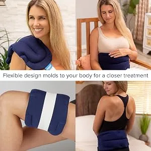 Bed Buddy Back Wrap Heat Pad - Microwaveable Heating Pad - Microwave Heating Pad and Cold Pack for Back Pain, Neck Pain, Muscle Pain, Heating Pad Microwave - bed buddy
