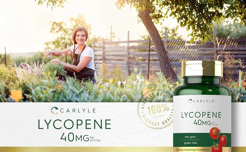 Carlyle Lycopene 40mg | 120 Softgels | Naturally-Occurring Carotenoid | Non-GMO & Gluten Free Supplement - Lycopene