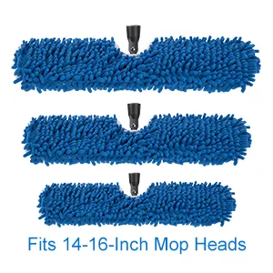 3 Pack Mop Refills Compatible with O-ceda Dua-Action Microfiber Mop, Replacement Mop Heads for Dry/Wet Use, Machine Washable Double Sided All Surface Cleaning,Chenille Flip Mop Replacements Heads - heads