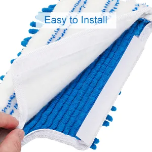 3 Pack Mop Refills Compatible with O-ceda Dua-Action Microfiber Mop, Replacement Mop Heads for Dry/Wet Use, Machine Washable Double Sided All Surface Cleaning,Chenille Flip Mop Replacements Heads - heads