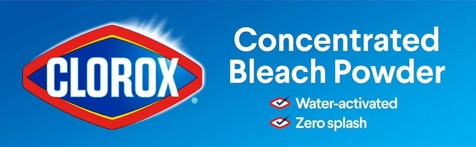 Clorox Bleach Powder, Zero Splash, Fast Dissolving Stain Removal Bleach Powder, Laundry Cleaner that Works on Counters, Floors & Toilets, Regular Scent, 21.1 Ounces - Package May Vary - image