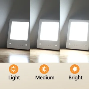 Light Therapy Lamp, UV-Free 10000 Lux Bright White LED Therapy Light, Touch Control with 3 Adjustable Brightness Levels & 6 Timer Settings, Memory Function & Compact Size for Home Office Travelling - product information 7