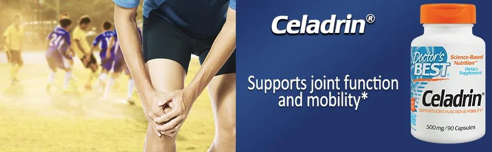 Doctor's Best Celadrin, Non-GMO, Gluten Free, Joint Support, 500 mg, 90 Caps 90 Count (Pack of 1) - product information 1