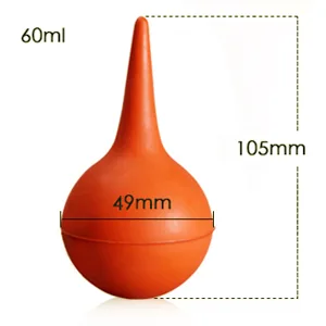 Eastchem Laboratory Tool Red Rubber Squeeze Bulb Ear Syringe Ball,30ml,60ml,90ml 30ml+60ml+90ml - product information 3