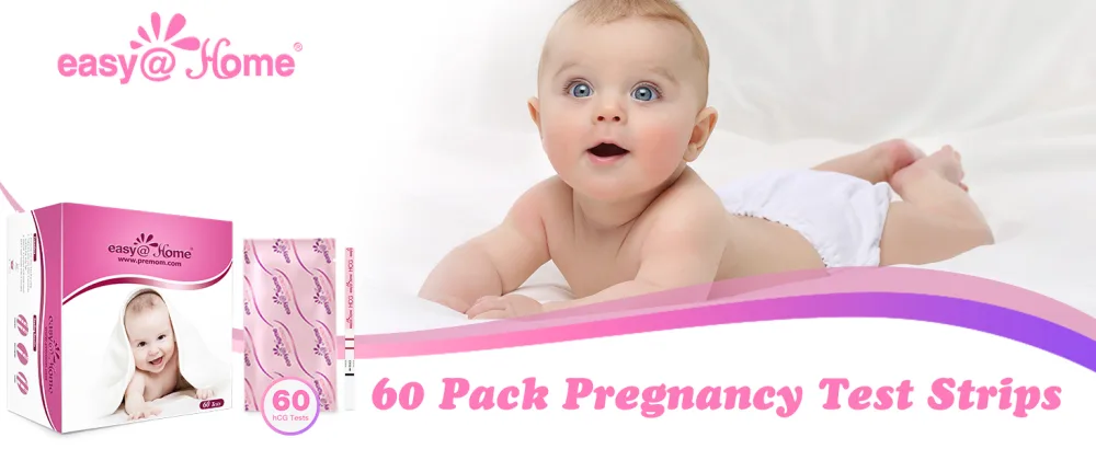 EasyHome 60 Pregnancy Tests, FSA Eligible, 60 Tests - easy@home pregnancy tests
