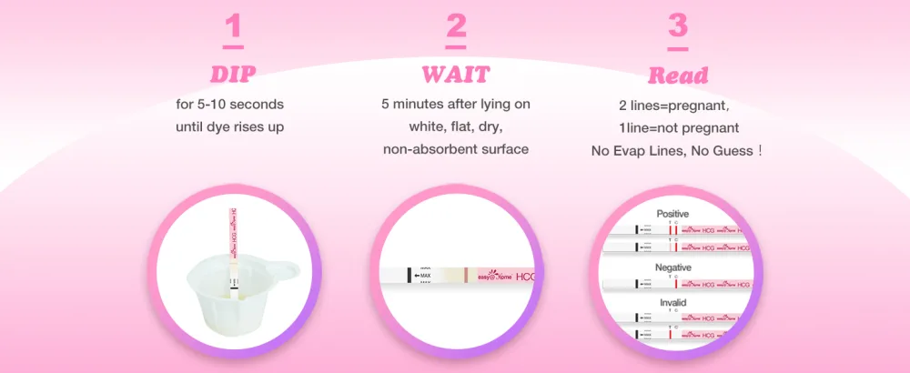 EasyHome 60 Pregnancy Tests, FSA Eligible, 60 Tests - pregnancy test strips