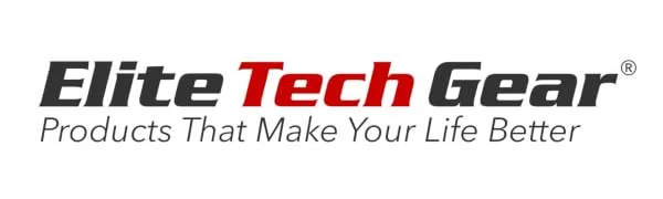 Elite Tech Gear Microfiber Cloth - 13-Pack Oversized Microfiber Cleaning Cloths. Washable High Tech Eyeglass Cleaning Cloths for Electronics, Glasses, Screens and Lenses. Sizes 6" x 7" and 12" x 12" - banner ETG logo