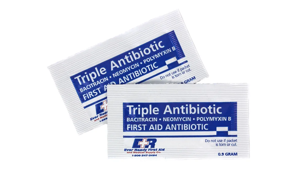 Ever Ready First Aid Triple Antibiotic Ointment .9gr Packets - 144 Count 144 Count (Pack of 1) - triple antibiotic