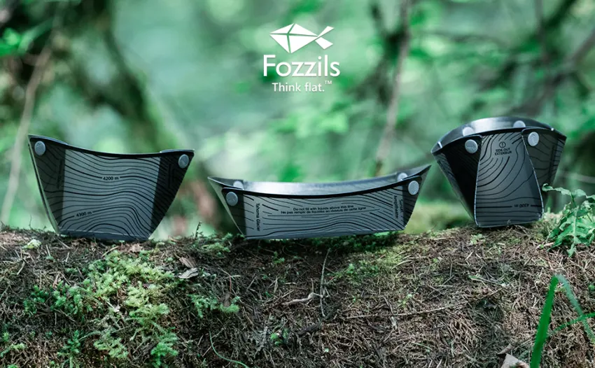 Fozzils Snapfold Solo Pack (Cup, Bowl, Dish) Mist - Bowl in Water