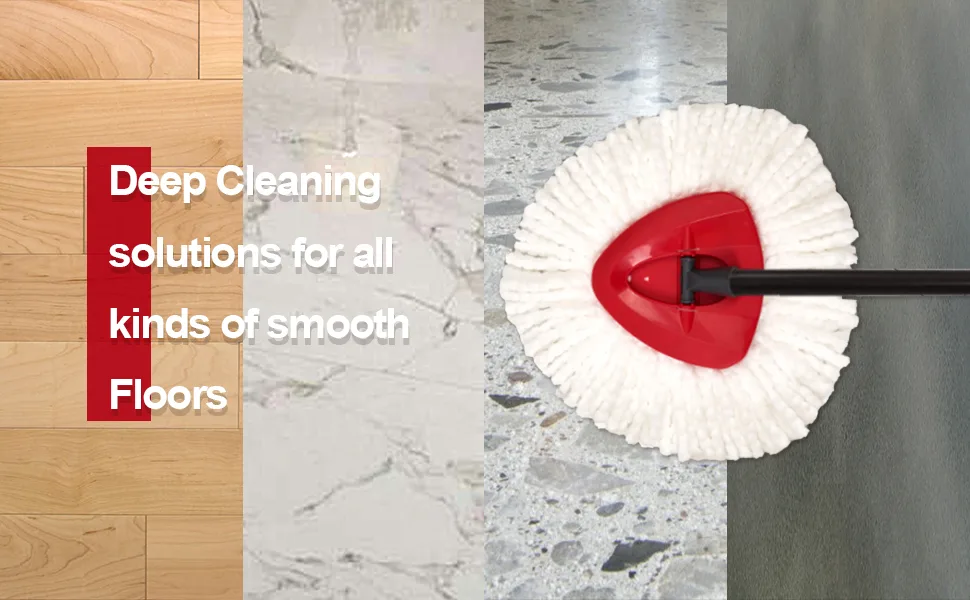 3 Pack Mop Replace Heads, Spin Mop Refill Heads Replacements Compatible with O Cedar 1-Tank System- Easy to Replace, Microfiber, Machine Washable - O-Cedar Spin Mop Head Replacement