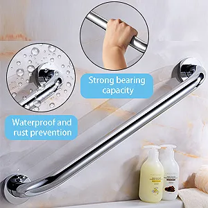 2 Pack Shower Grab Bar, Stainless Steel Bathroom Grab Bar, Shower Handle, Bath Handle, Grab Bars Senior for Bathroom (12 Inch) - shower grab bar