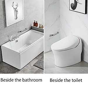 2 Pack Shower Grab Bar, Stainless Steel Bathroom Grab Bar, Shower Handle, Bath Handle, Grab Bars Senior for Bathroom (12 Inch) - shower grab bar