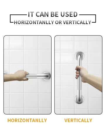 2 Pack Shower Grab Bar, Stainless Steel Bathroom Grab Bar, Shower Handle, Bath Handle, Grab Bars Senior for Bathroom (12 Inch) - shower handle