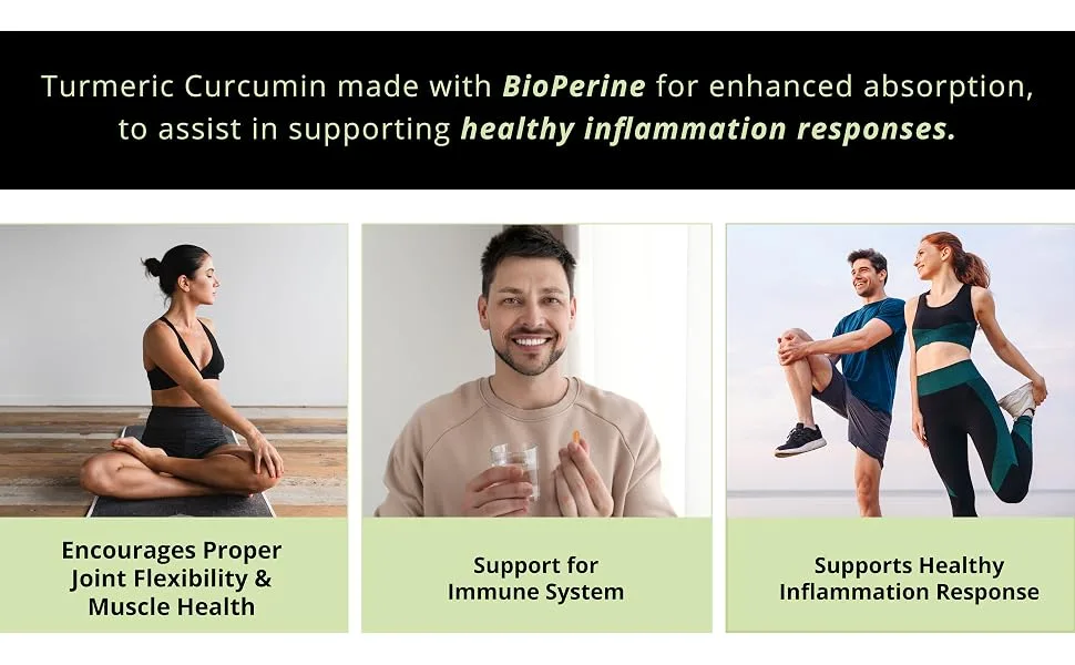 Greenive Turmeric Curcumin with BioPerine 90 Capsules with Curcumin 46X Higher Absorption and Exclusively on Amazon - How does Turmeric help