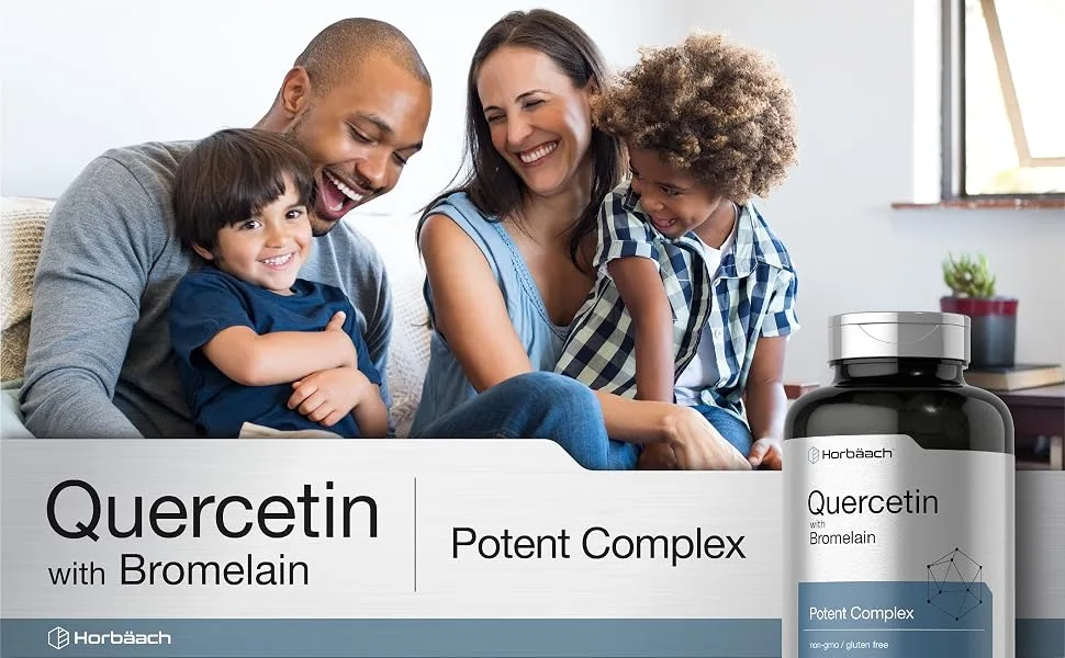 Quercetin with Bromelain Supplement | 240 Capsules | Non-GMO and Gluten Free | by Horbaach - product information 6