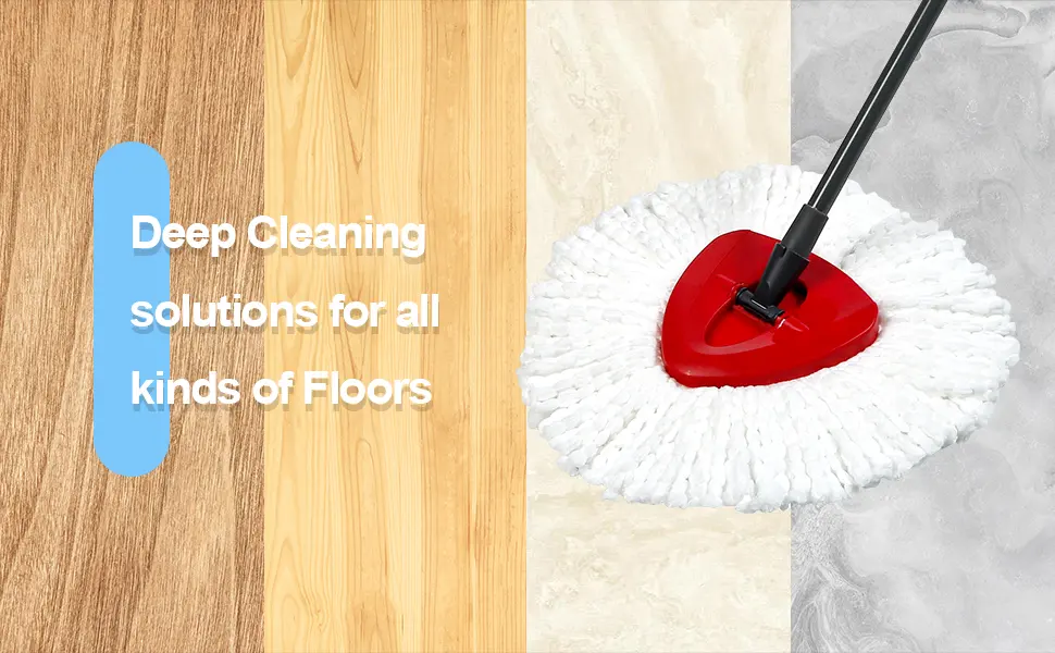 Mop Replace Head, 3 Pack, Spin Mop Refill Head Replacement Compatible for O Cedar EasyWrin 1-Tank System - Easy to Replace, Fluffy Microfiber, Machine Washable - o cedar mop