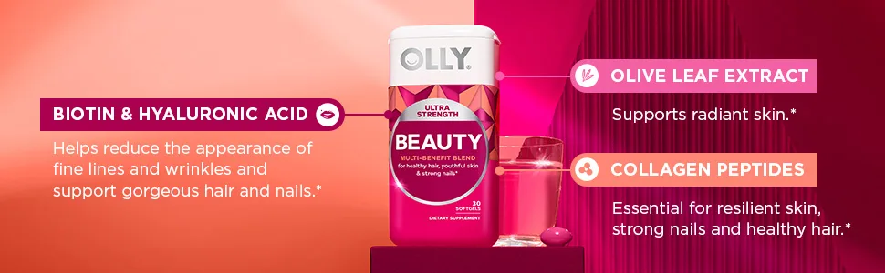OLLY Ultra Strength Beauty Softgels 30.0 Servings (Pack of 1) Bottle - image
