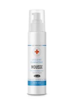 Orange Cross Lice Removal & Nit Eliminating Mousse and Nit Glue Dissolver - 4 OZ 4 Ounce - Mousse