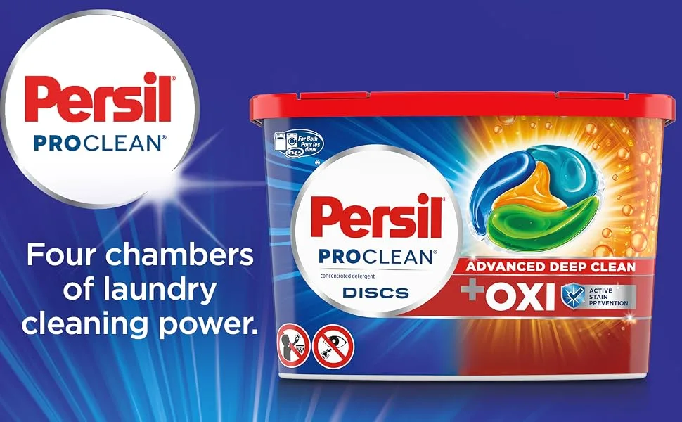 Persil Discs Laundry Detergent Pacs, Oxi, 38 Count - oxi clean