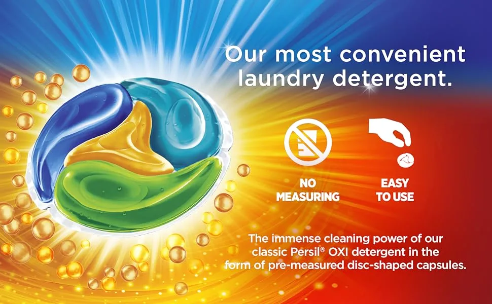 Persil Discs Laundry Detergent Pacs, Oxi, 38 Count - persil oxi