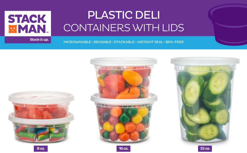 100 Sets - 5.5 oz. Plastic Clear Portion Cups, Snack / Yogurt /Parfait/ Pudding / Souffle /Dessert Cups, Disposable Containers with Lids 5.5oz. - New Product Line