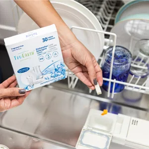 Tru Earth Dishwasher Detergent Tablets | Eco-friendly, Lab-Tested Dishwasher Packs | Super-Concentrated and Easy to Use | 30 Tablets - dishwasher tablets