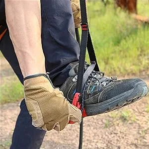 Alomejor Climbing Ascender Adjustable Sling Foot Loop Ascender Webbing Sling Outdoor Mountaineering Rock Climbing Expedition Caving Rescue Aerial Work - product information 17