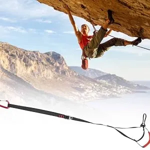 Alomejor Climbing Ascender Adjustable Sling Foot Loop Ascender Webbing Sling Outdoor Mountaineering Rock Climbing Expedition Caving Rescue Aerial Work - product information 18