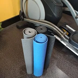 BalanceFrom 3mm Thick High Density Anti-Tear Exercise Yoga Mat with Optional Yoga Blocks Blue, Mat Only - product information 3