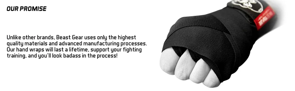 Beast Gear Boxing Wraps - Hand Gloves for Kickboxing, Martial Arts - boxing hand wraps