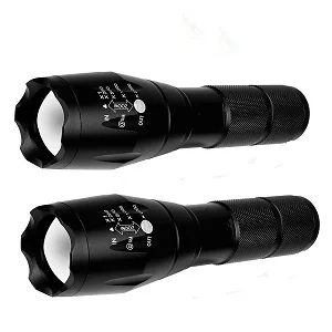 2 Pack Tactical Flashlights Torch, Military Grade 5 Modes 3000 High Lumens Led Waterproof Handheld Flashlight for Camping Biking Hiking Outdoor Home Emergency - product information 2