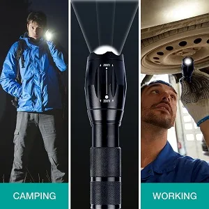 2 Pack Tactical Flashlights Torch, Military Grade 5 Modes 3000 High Lumens Led Waterproof Handheld Flashlight for Camping Biking Hiking Outdoor Home Emergency - product information 8