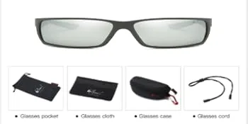 Bevi Sports Sunglasses Polarized Lens/TR 90 Frame with Spring Hinges Glasses For Men Women Cycling Running Baseball Black - product information 4