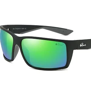 Bevi Sports Sunglasses Polarized Lens/TR 90 Frame with Spring Hinges Glasses For Men Women Cycling Running Baseball Black - product information 9