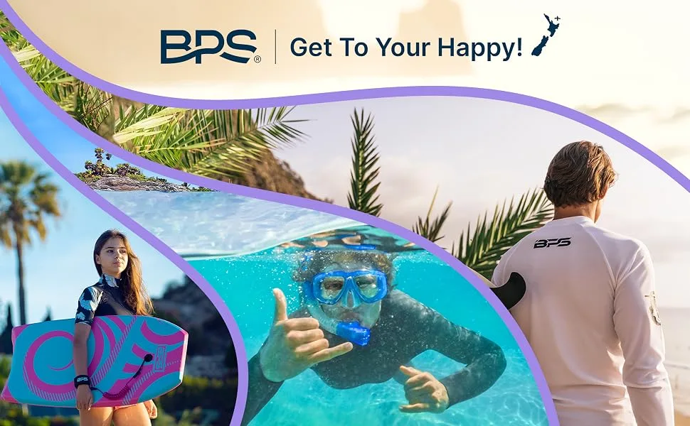 BPS New Zealand 'Second Skin' Soft and Ultra Stretch Water Socks High Cut Low Cut Unisex 01 - Low Cut - Black Large - Snorkeling