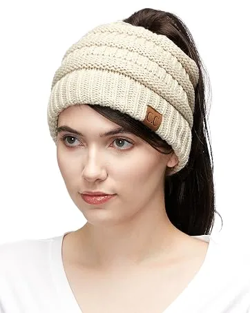 C.C Exclusives Cable Knit Beanie - Thick, Soft & Warm Chunky Beanie Hats (HAT-20A)(HAT-30)(HAT-730) (YJ-816) (HAT-80) Multicolor - MB-20A