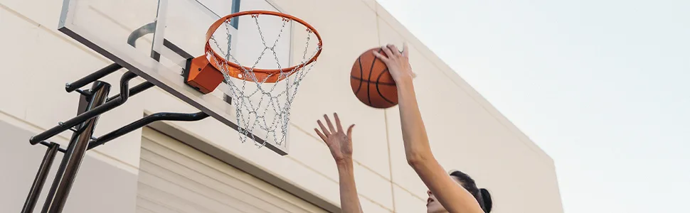 Cannon Sports Chain Basketball Net Replacement for Outdoor Training & Driveway Practice (Standard 12-Loop) - basketball chain net