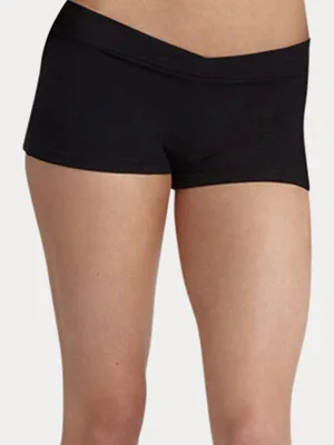 Capezio Big Girls' Boy Short,Black,L (12-14) - shorts