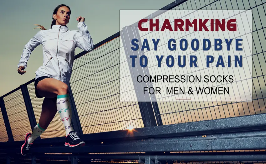 CHARMKING Compression Socks for Women & Men Circulation (3 Pairs) 15-20 mmHg is Best Support for Athletic Running Cycling Small-Medium 01 Balck/Black/Black - compression socks